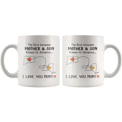 HNV-CUS-GRAND-sp-26812 - [ Connecticut | New York ] (mug_11oz_white) Mothers Day Gifts Personalized Mother Day Gifts Coffee Mug F