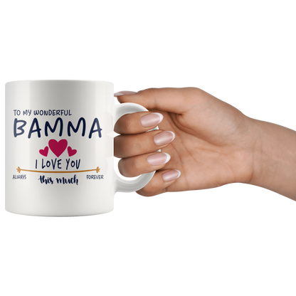 M-20470331-sp-26527 - [ Bamma | 1 ] (mug_11oz_white) Valentines Day Mug Gifts For Father, Mother, Grandfather, Gr
