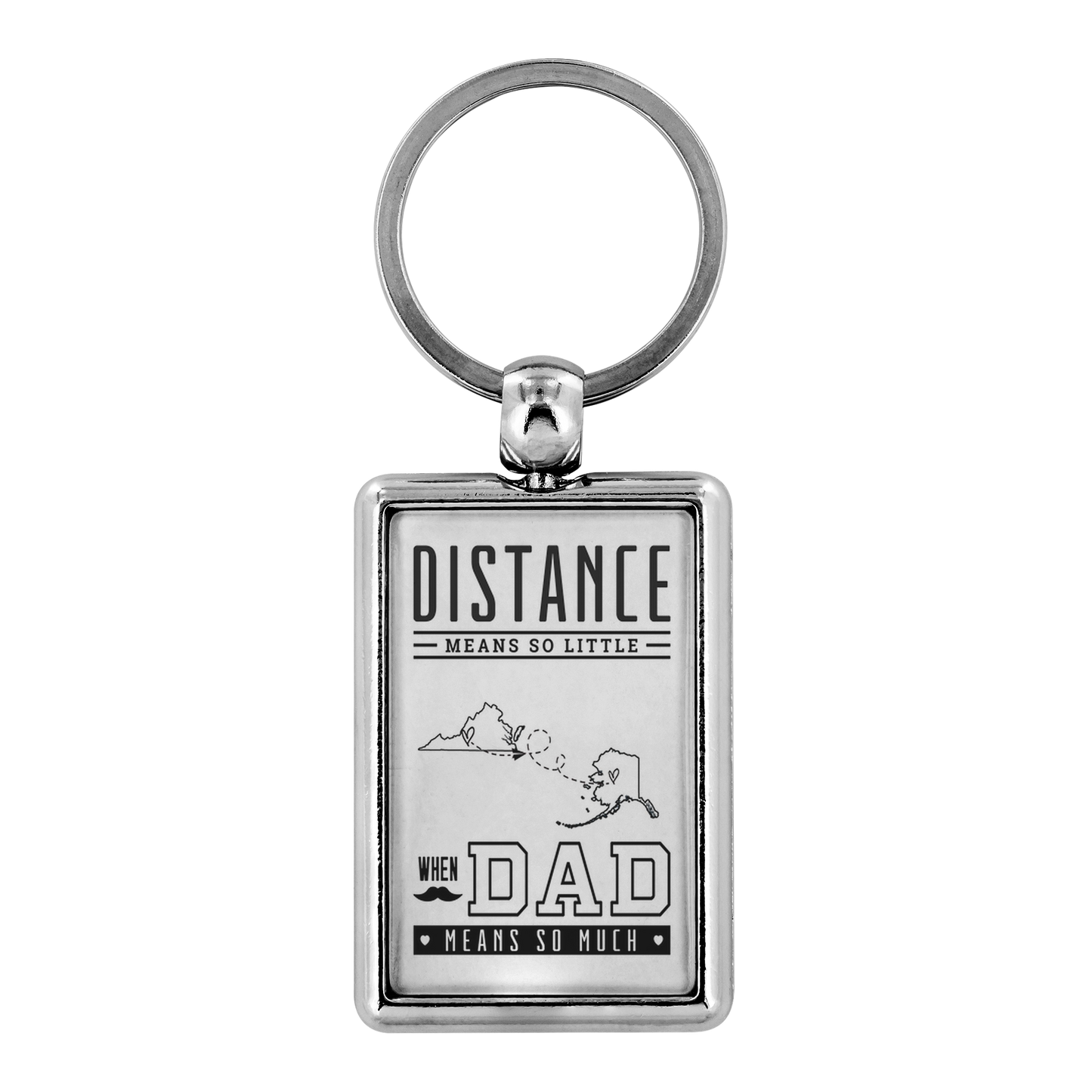 KC-20758426-sp-21019 - Long Distance Virginia Alaska Keychain Gifts For Daddy Fathe