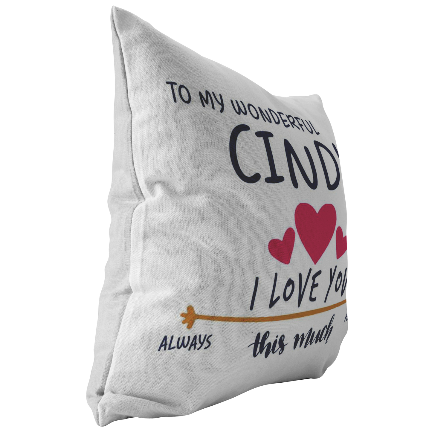 PL-21250723-sp-27489 - [ Cindy | 1 | 1 ] (PI_ThrowPillowCovers) Valentines Day Pillow Covers 18x18 - to My Wonderful Cindy I