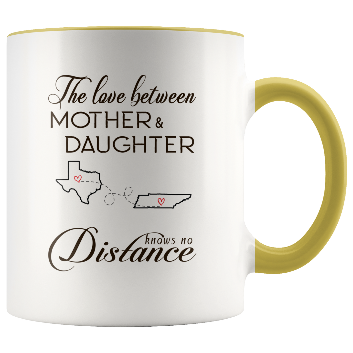 ND-21334245-sp-23759 - [ Texas | Tennessee ]Long Distance Accent Mug 11 oz Red - The Love Between Mother