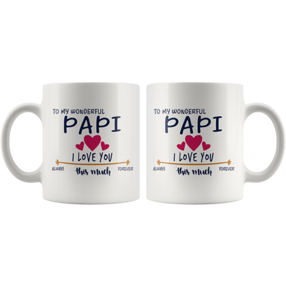 M-20470271-sp-24321 - [ Papi | 1 ]Valentines Day Mug Gifts For Father, Mother, Grandfather, Gr