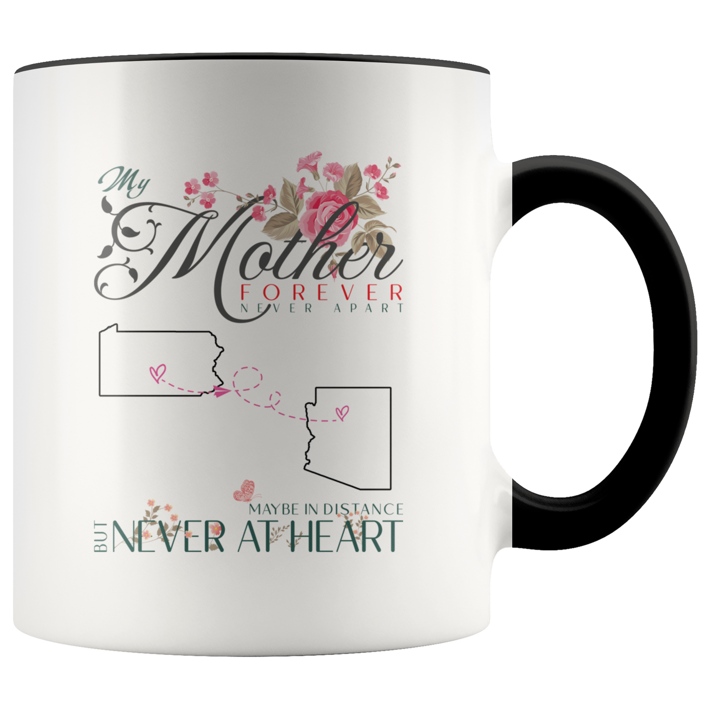 M-21332750-sp-23383 - Mothers Day Gifts Coffee Mug Distance Pennsylvania Arizona -
