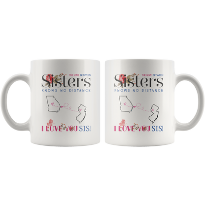 M-20520629-sp-23629 - [ Georgia | New Jersey ]Long Distance Relationship Gift - The Love Between Sisters K