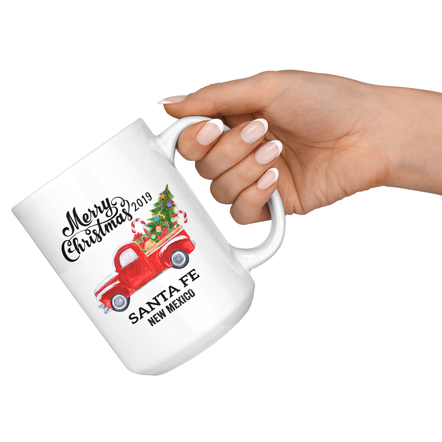 MUG01220657061-sp-16822 - Santa Fe New Mexico State Family New Home Mug 2019 Christmas