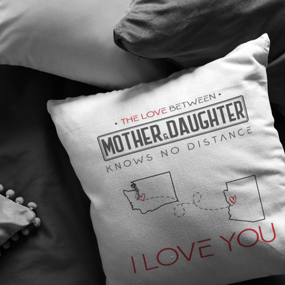 ND-pl20419438-sp-26064 - [ Washington | Arizona | Mother And Daughter ] (PI_ThrowPillowCovers) Happy Farhers Day, Mothers Day Decoration Personalized - The