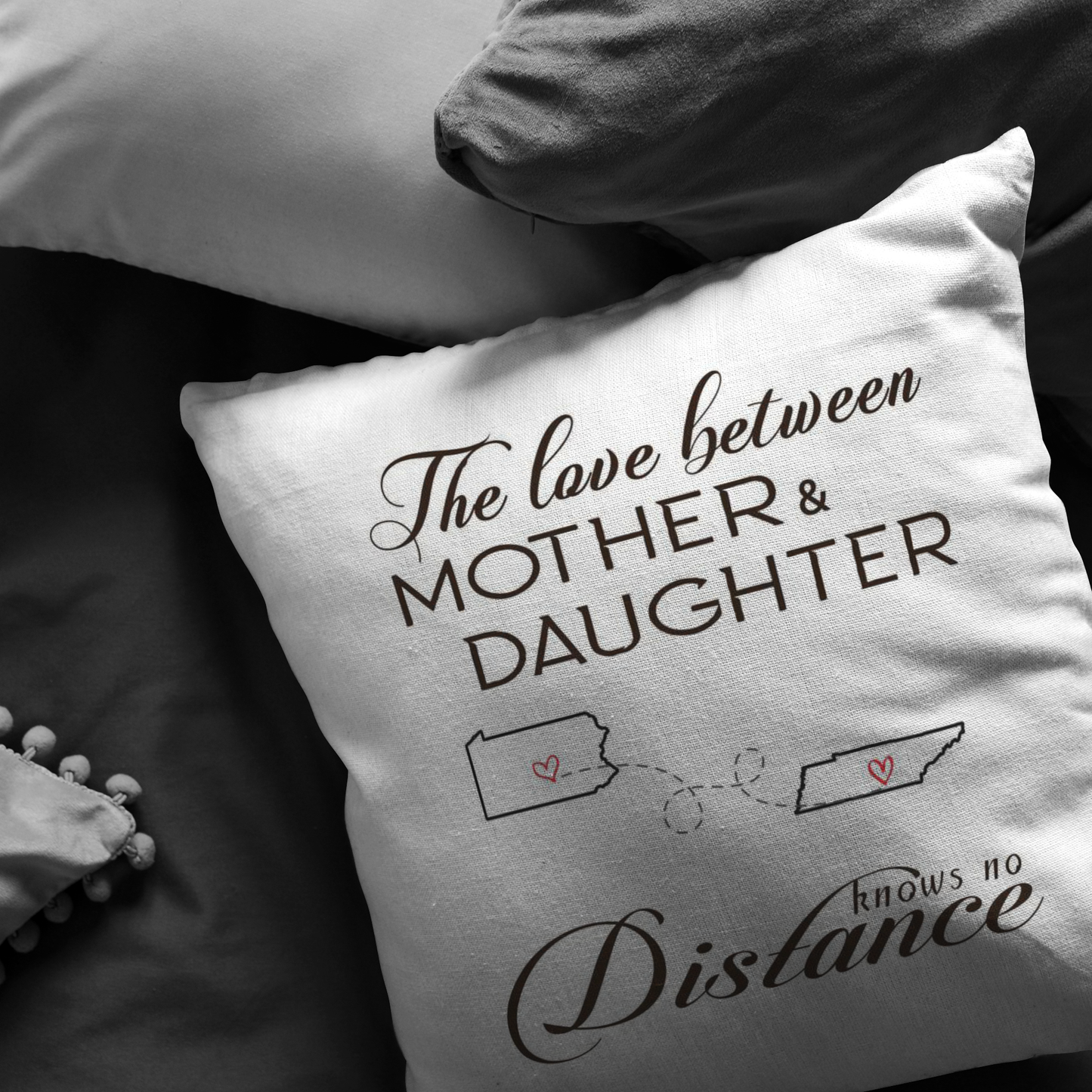 ND-pl20862616-sp-23969 - [ Pennsylvania | Tennessee ]Mothers Day Pillow Covers 18x18 - The Love Between Mother An