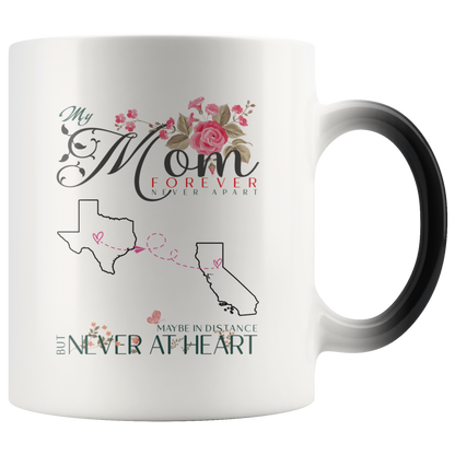 M-20321571-sp-23511 - [ Texas | California ]Personalized Mothers Day Coffee Mug - My Mom Forever Never A