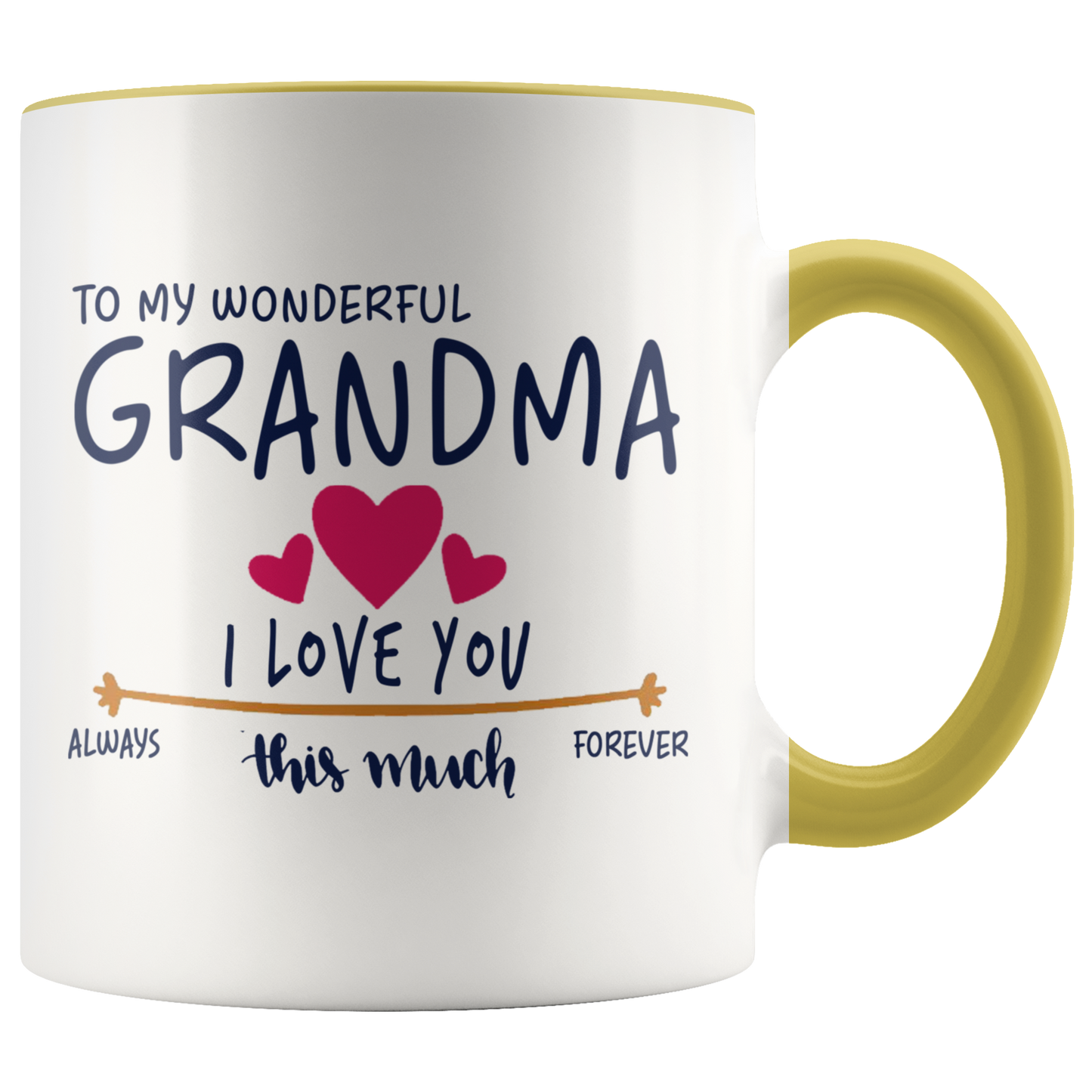 M-21397788-sp-26522 - [ Grandma | 1 | 1 ] (CC_Accent_Mug_) Mother Day Gifts - To My Wonderful Grandma I Love You This M