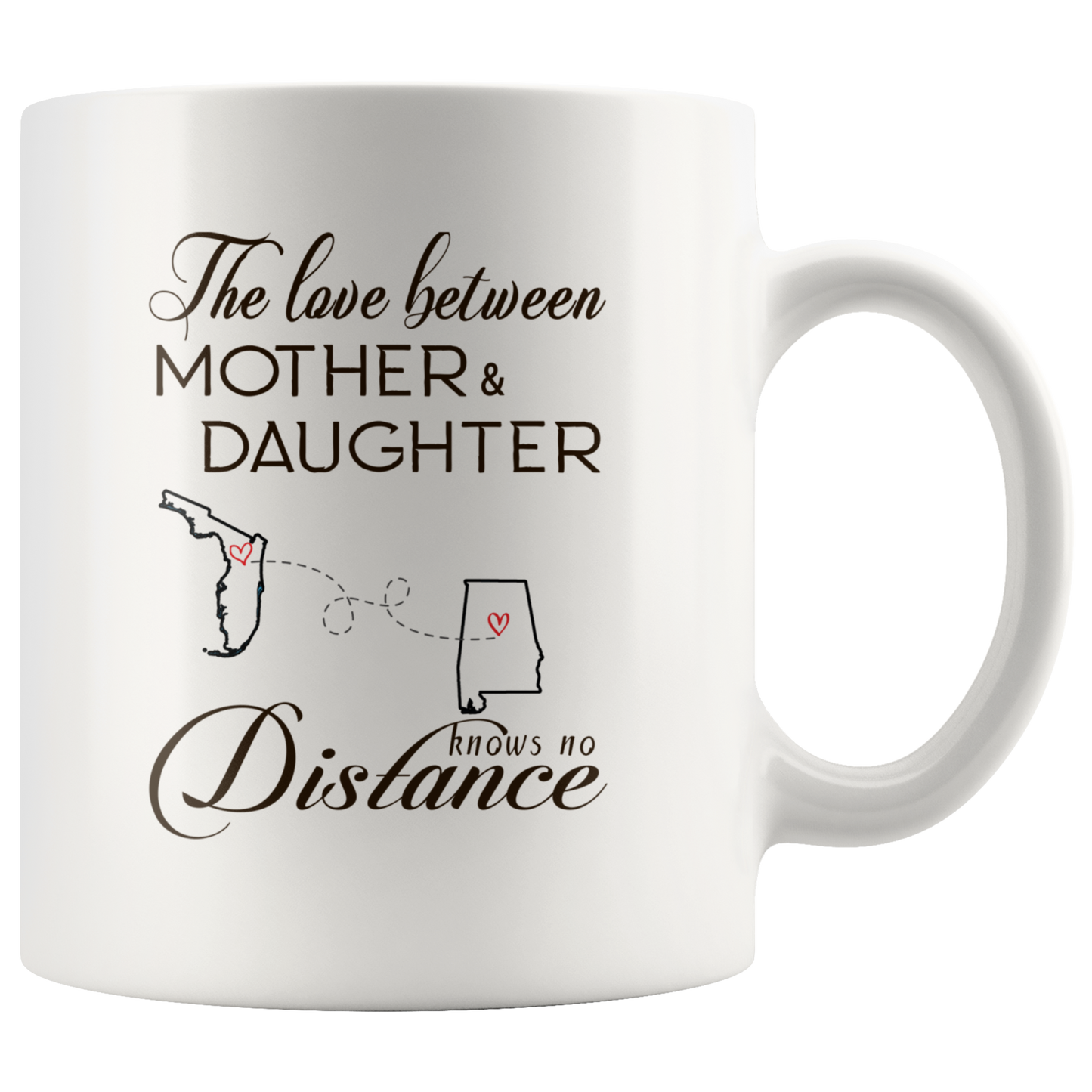 ND-21334465-sp-23396 - Long Distance Accent Mug 11 oz Red - The Love Between Mother