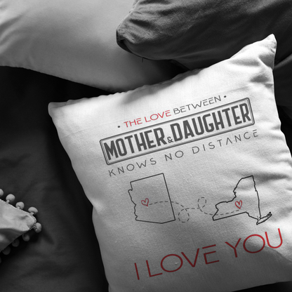 ND-pl20419438-sp-30561 - [ Arizona | New York | Mother And Daughter ] (PI_ThrowPillowCovers) Happy Farhers Day, Mothers Day Decoration Personalized - The