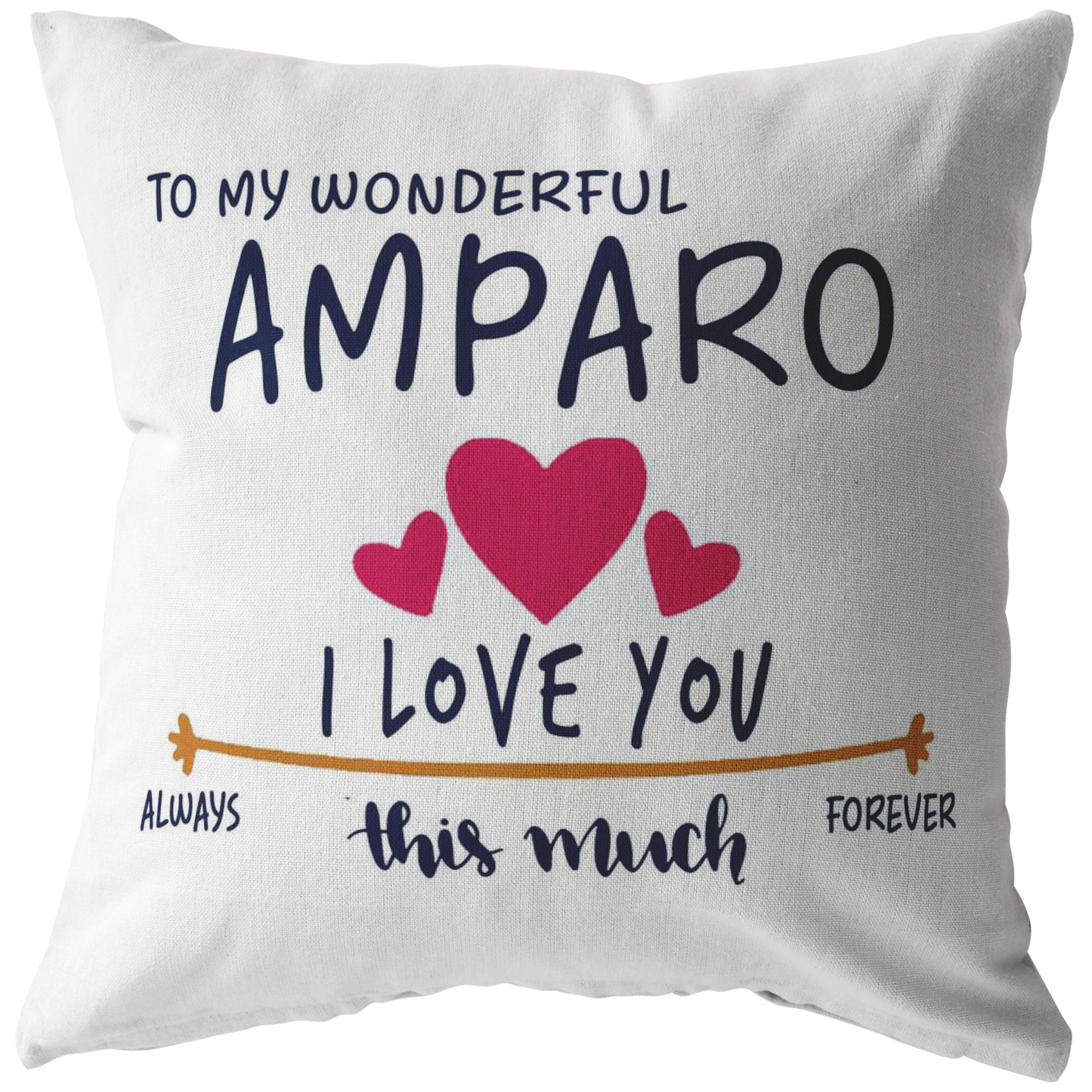 PL-21251496-sp-22251 - Valentines Day Pillow Covers 18x18 - to My Wonderful Amparo